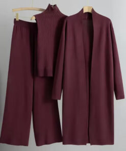 conjunto tres piezas punto
