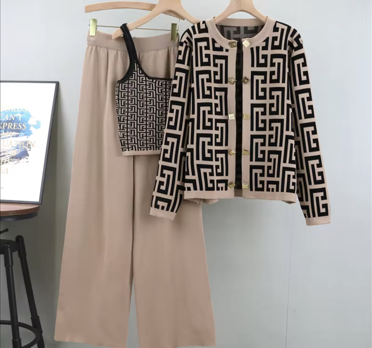 Conjunto vichy de punto