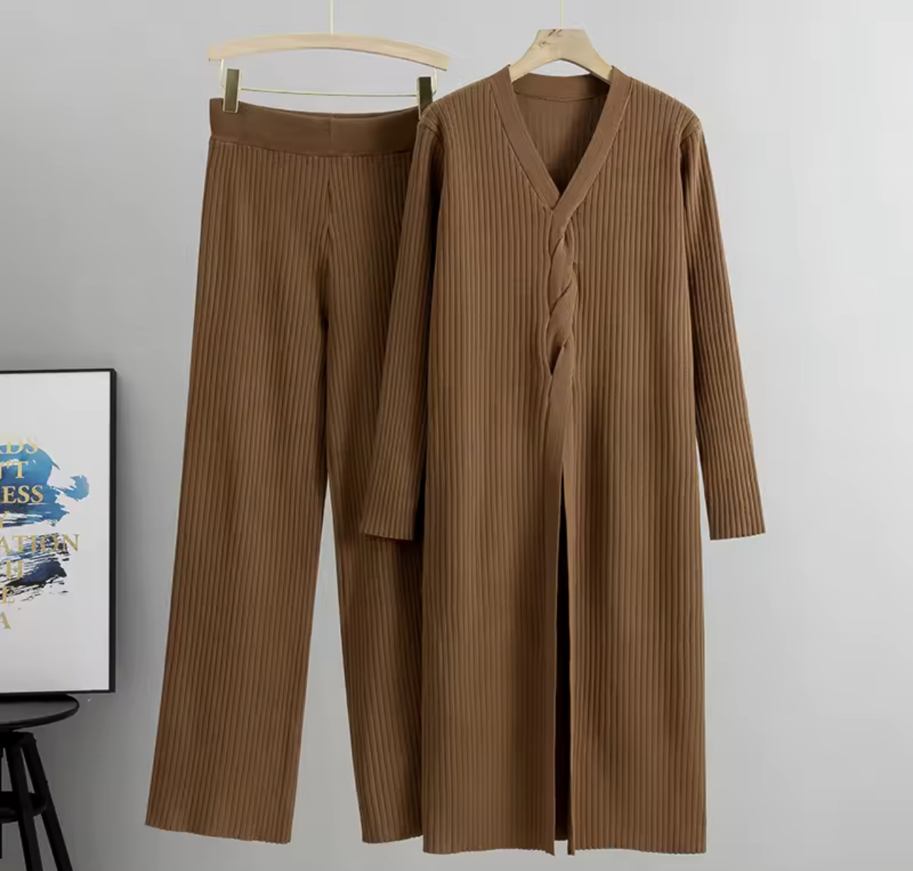 Total look trenzado largo