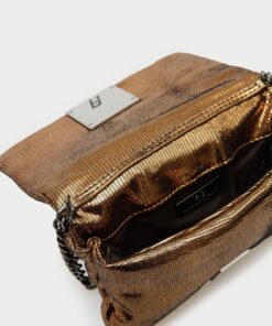 Alternative view of PURIFICACIÓN GARCIA CLUTCH BOLSO BRONZE
