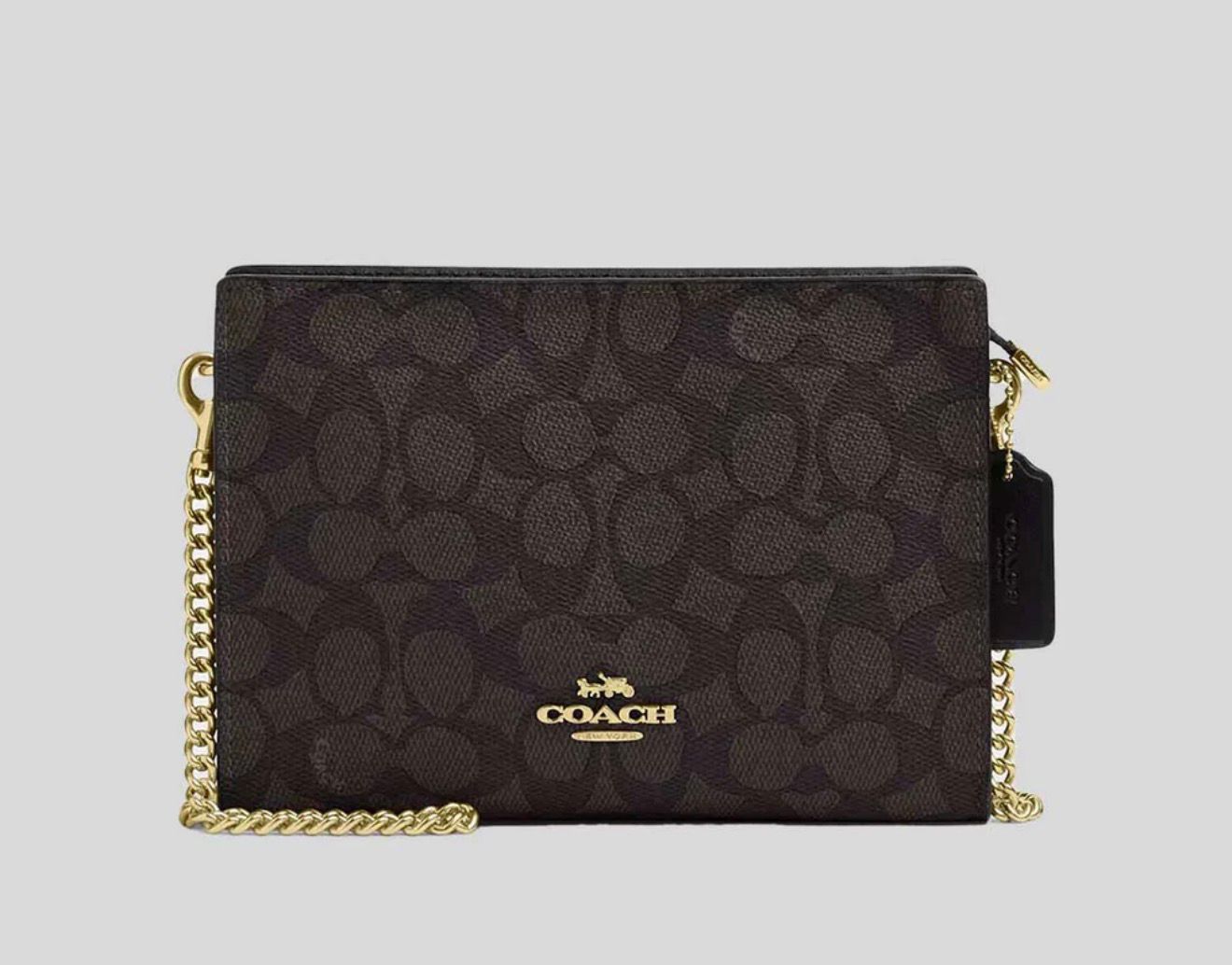 COACH SLIM CROSSBODY BAG IN SIGNATURE CANVAS