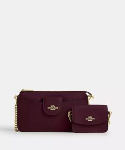 BOLSO COACH CRUZADO POPPY BURDEOS